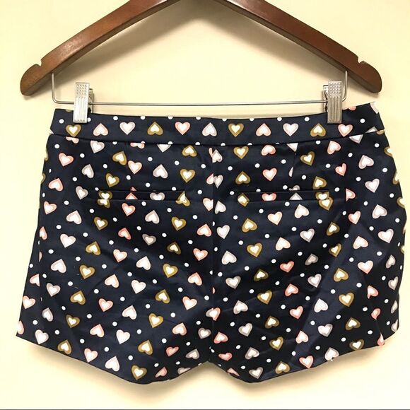 J Crew navy shorts with hearts 💕 size 2 - Picture 4 of 7